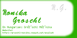 monika groschl business card